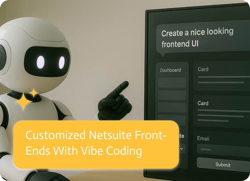 Customized NetSuite front-end illustration