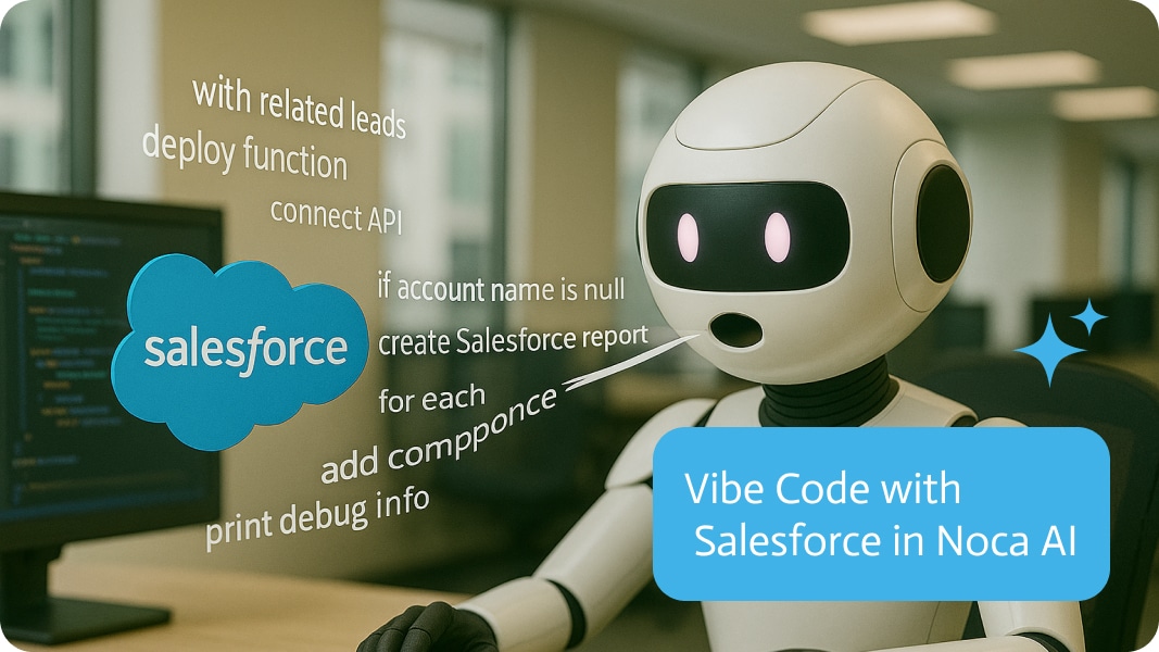 Vibe Code with Salesforce in Noca AI
