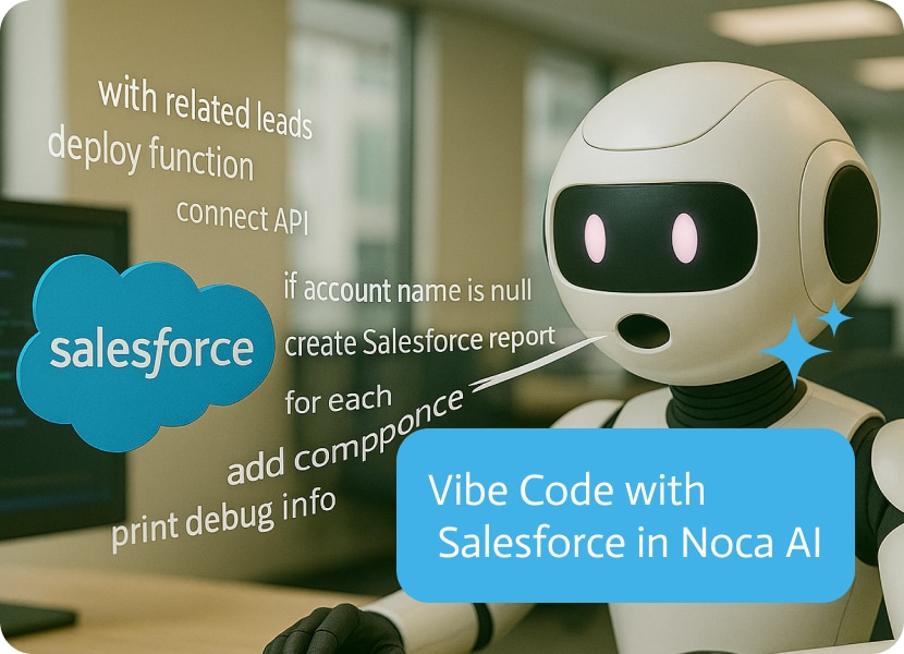 Vibe Code with Salesforce in Noca AI