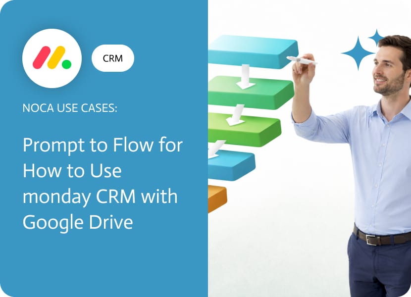 Noca | Prompt to Flow for How to Use monday CRM with Google Drive