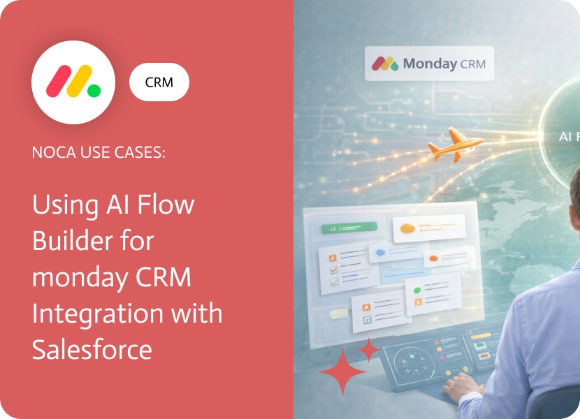 Noca | Using AI Flow Builder for monday CRM Integration with Salesforce