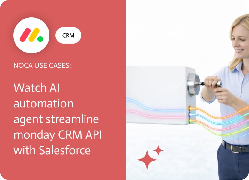 Noca | Watch AI Automation Agent Streamline monday CRM API with Salesforce