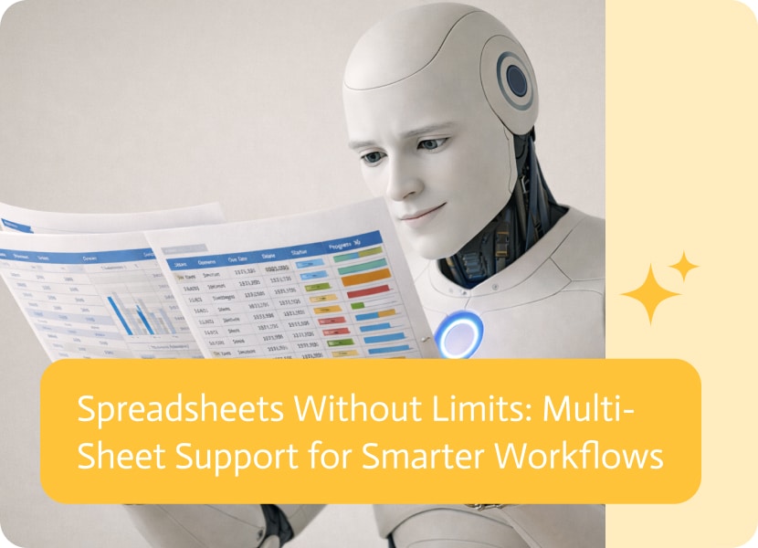 Noca | Spreadsheets Without Limits: Multi-Sheet Support for Smarter Workflows