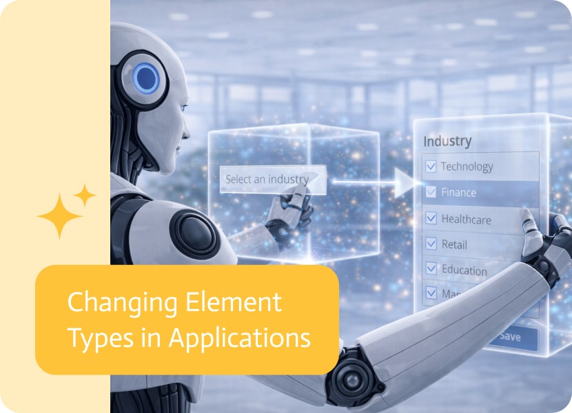 Noca | Changing Element Types in Applications