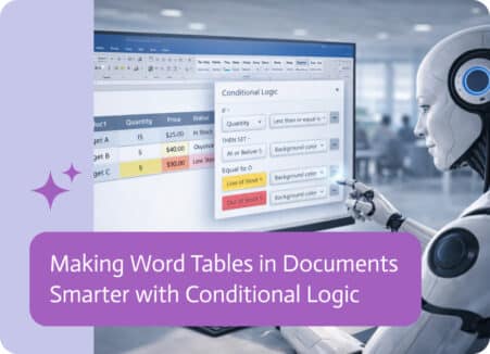 Noca | Making Word Tables in Documents Smarter with Conditional Logic