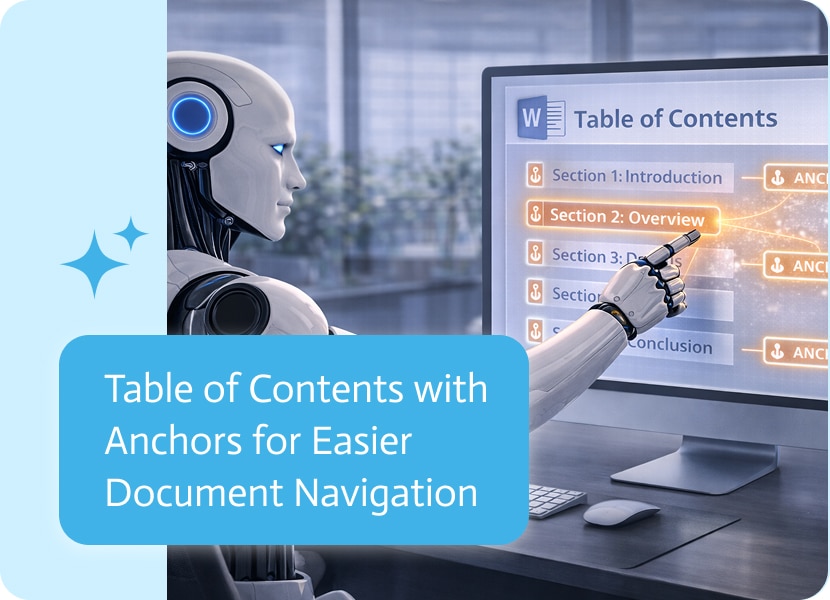 Noca | Table of Contents with Anchors for Easier Document Navigation