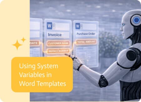 Noca | Using System Variables in Word Templates