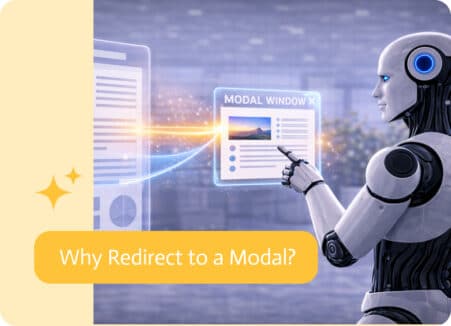 Noca | Why Redirect to a Modal?