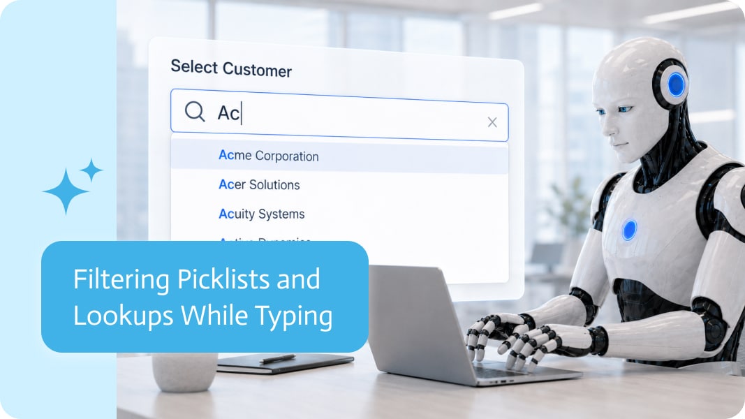 Noca | Filtering Picklists and Lookups While Typing