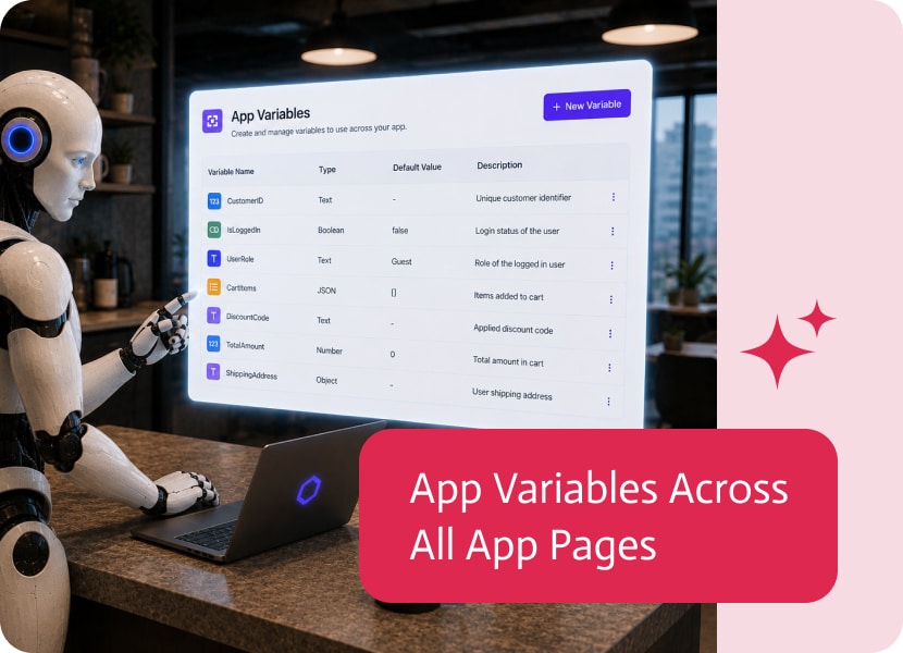 Noca | App Variables Across All App Pages