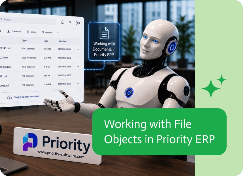 Noca | Working with File Objects in Priority ERP